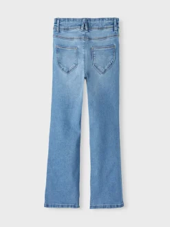 Name It Blue Girls Flare Jeans With Adjustable Waist