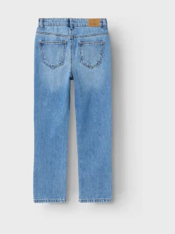 Name It Blue High Waist Straight Leg Jeans