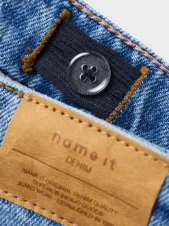 Name It Blue High Waist Straight Leg Jeans