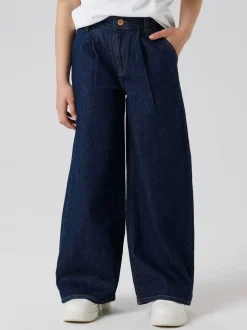 Name It Blue Pleated Wide Leg Jeans