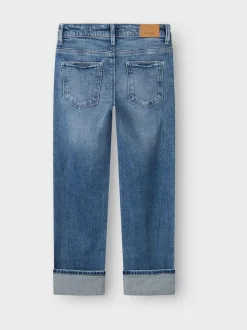 Name It Blue Straight Leg Fold Up Jeans