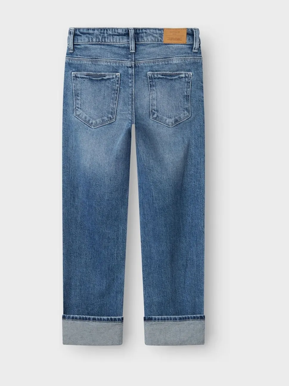 Name It Blue Straight Leg Fold Up Jeans
