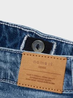 Name It Blue Straight Leg Fold Up Jeans