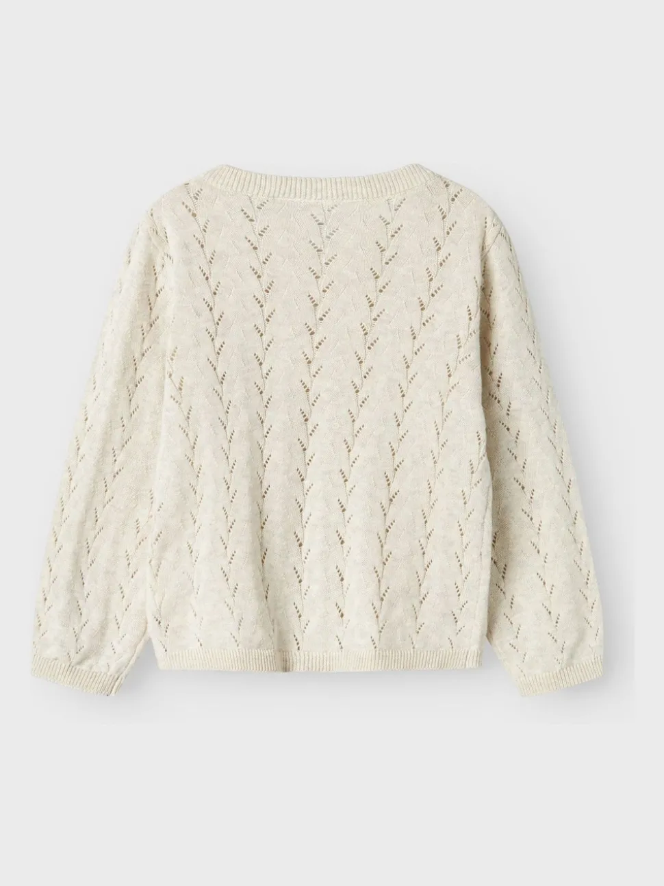 Name It Cream Pointelle Knit Cardigan
