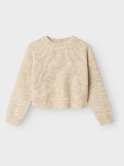 Name It Cream Short Knitted Jumper