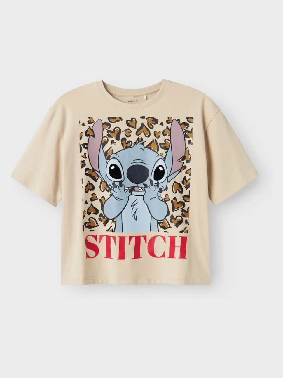 Name It Cream Stitch Graphic T-Shirt