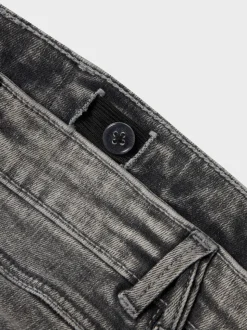 Name It Dark Grey Girls Flare Jeans With Adjustable Waist