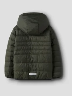 Name It Forest Green Hooded Puffer Jacket