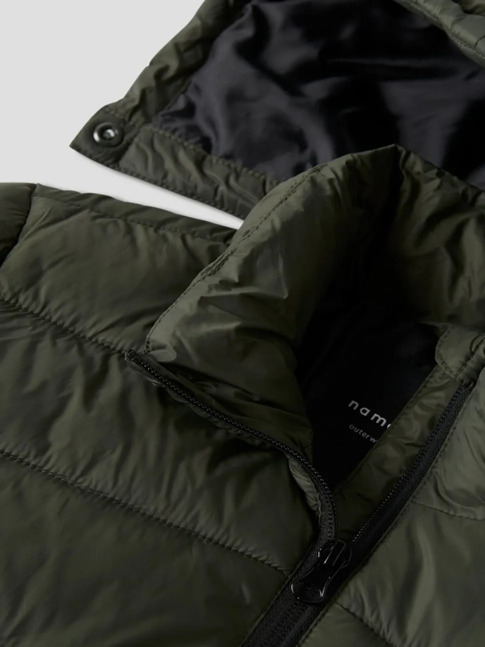 Name It Forest Green Hooded Puffer Jacket