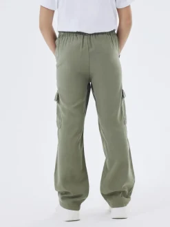 Name It Green Elasticated Waist Cargo Trousers