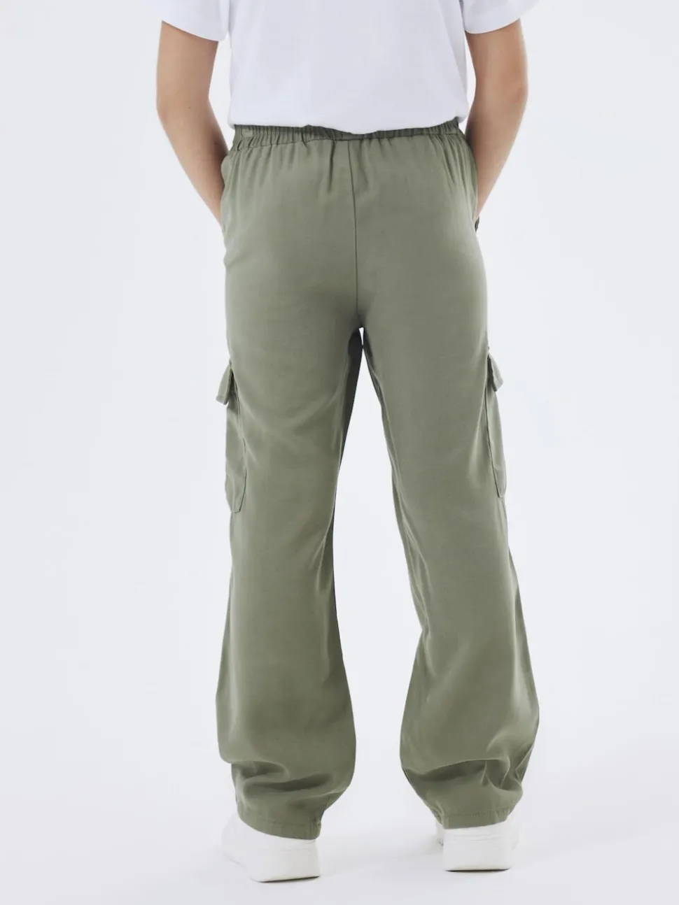 Name It Green Elasticated Waist Cargo Trousers