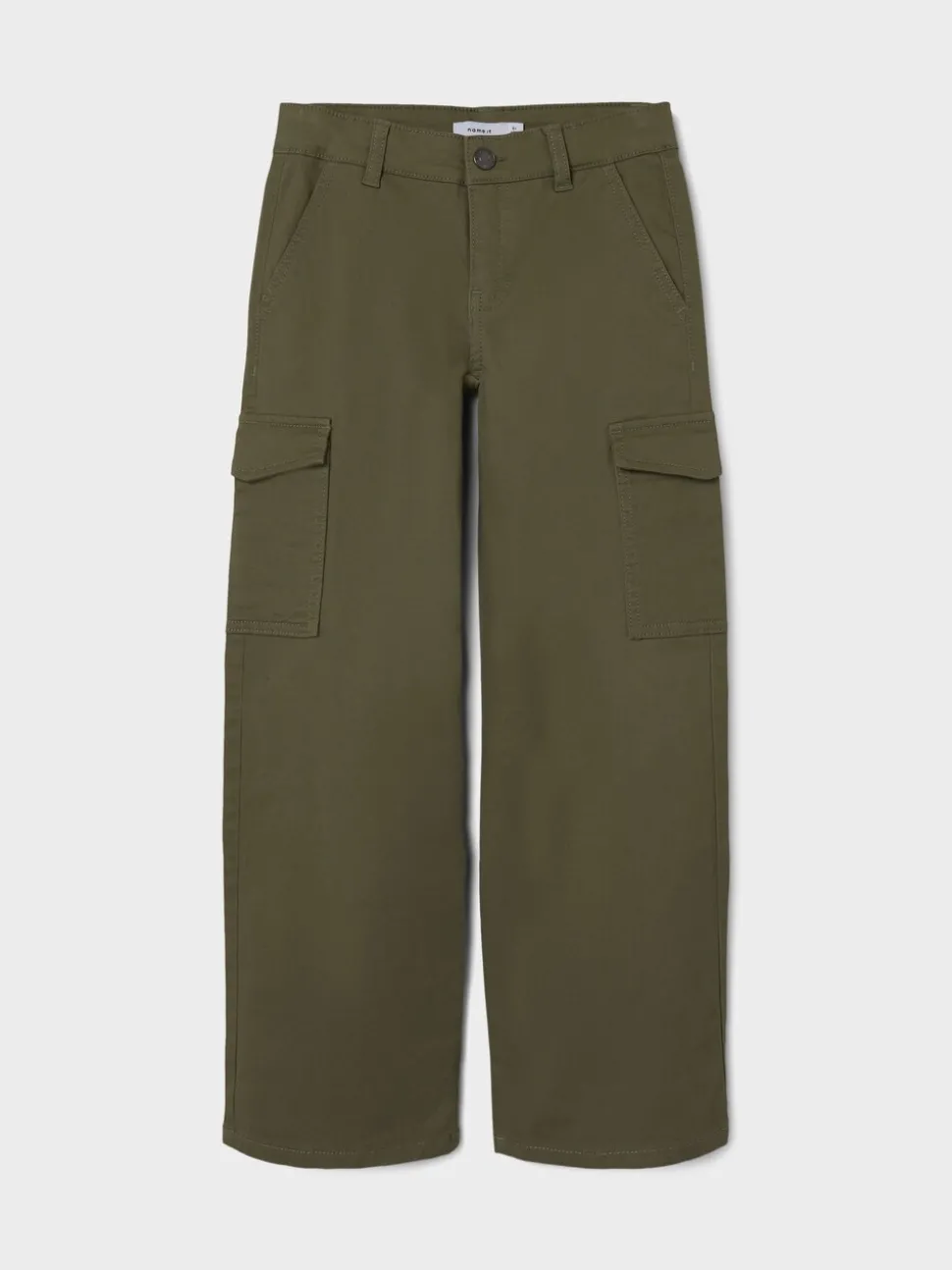 Name It Green Wide Leg Cargo Trousers