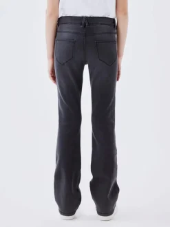 Name It Grey Girls Flare Jeans With Adjustable Waist