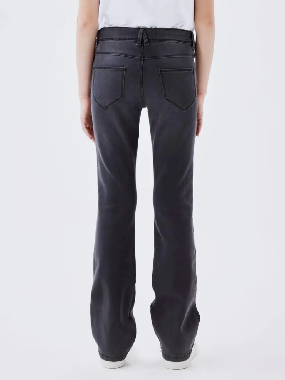 Name It Grey Girls Flare Jeans With Adjustable Waist