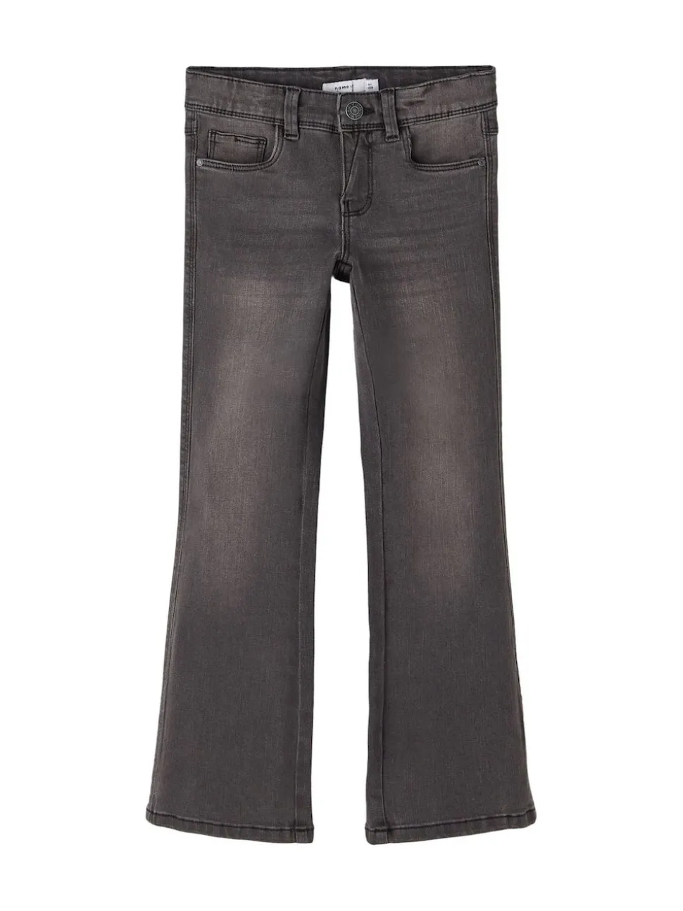 Name It Grey Girls Flare Jeans With Adjustable Waist