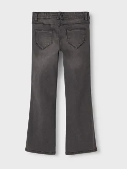 Name It Grey Girls Flare Jeans With Adjustable Waist