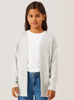 Name It Grey Open Knit Cardigan