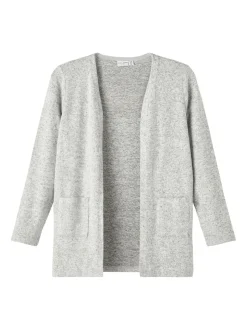 Name It Grey Open Knit Cardigan