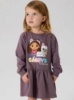 Name It Purple Gabby's Dollhouse Sweatshirt Dress