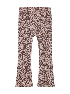Name It Purple Leopard Flared Trousers