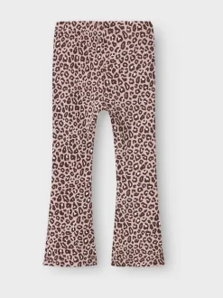 Name It Purple Leopard Flared Trousers