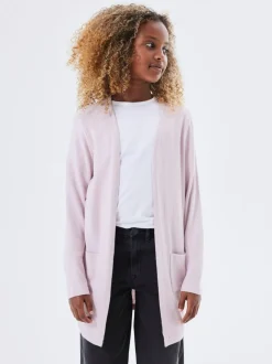 Name It Purple Open Knit Cardigan