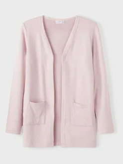 Name It Purple Open Knit Cardigan