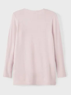 Name It Purple Open Knit Cardigan