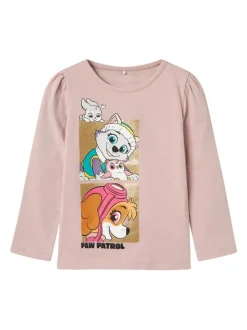 Name It Purple Paw Patrol Graphic Print Long Sleeve T-Shirt