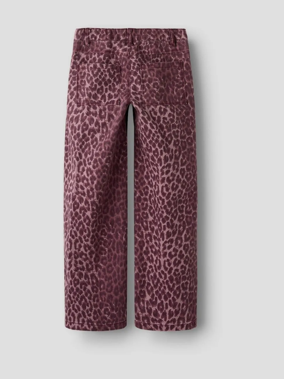 Name It Purple Wide Leg Leopard Jeans