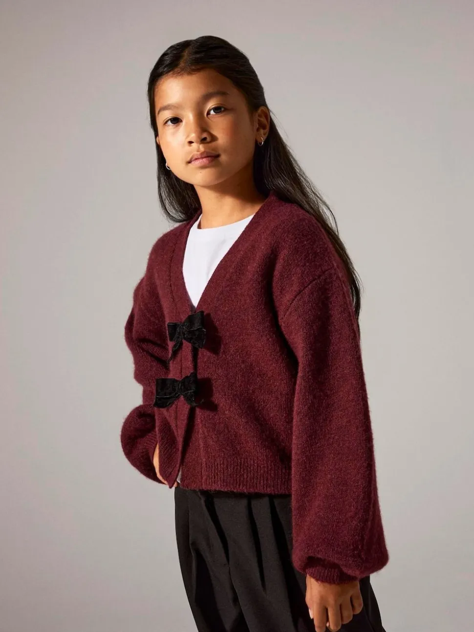 Name It Red Bow Detail Cardigan