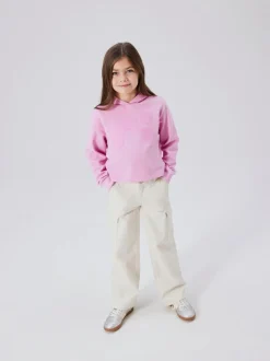 Name It White Wide Leg Cargo Trousers