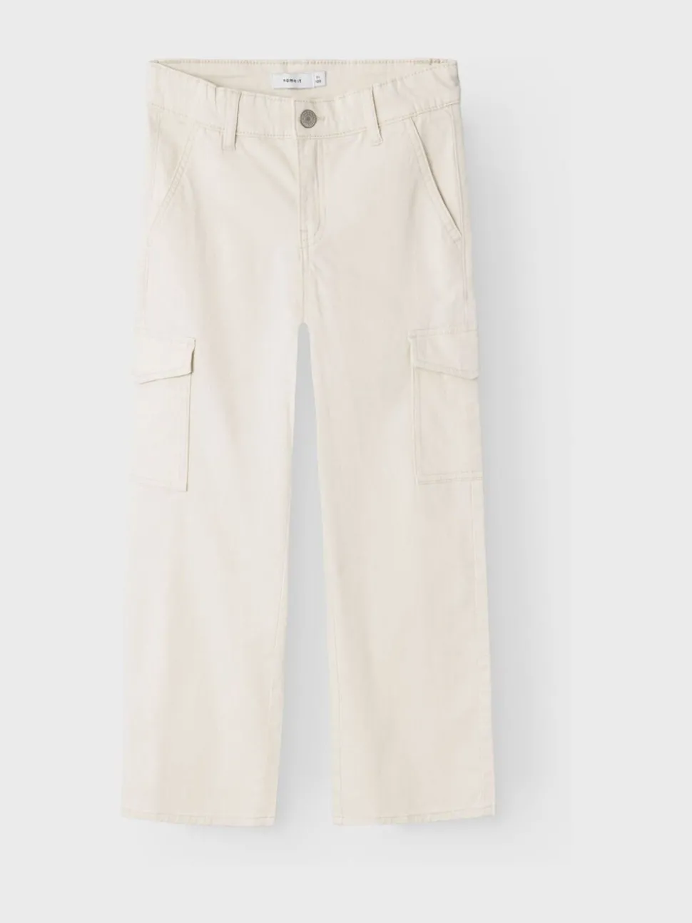 Name It White Wide Leg Cargo Trousers