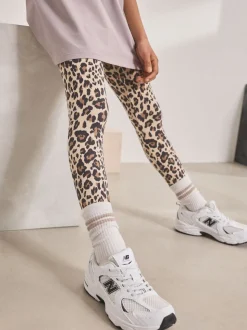 Natural Animal Print Leggings (3-16yrs)