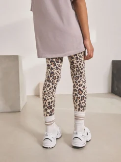 Natural Animal Print Leggings (3-16yrs)