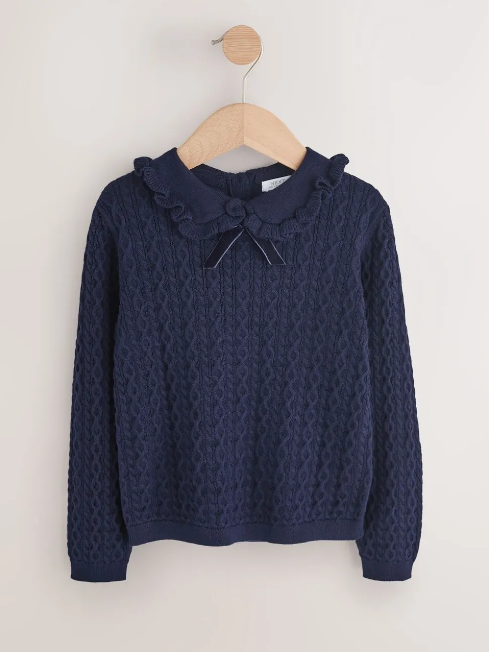 Navy Cotton Cashmere Blend Jumper (3mths-7yrs)