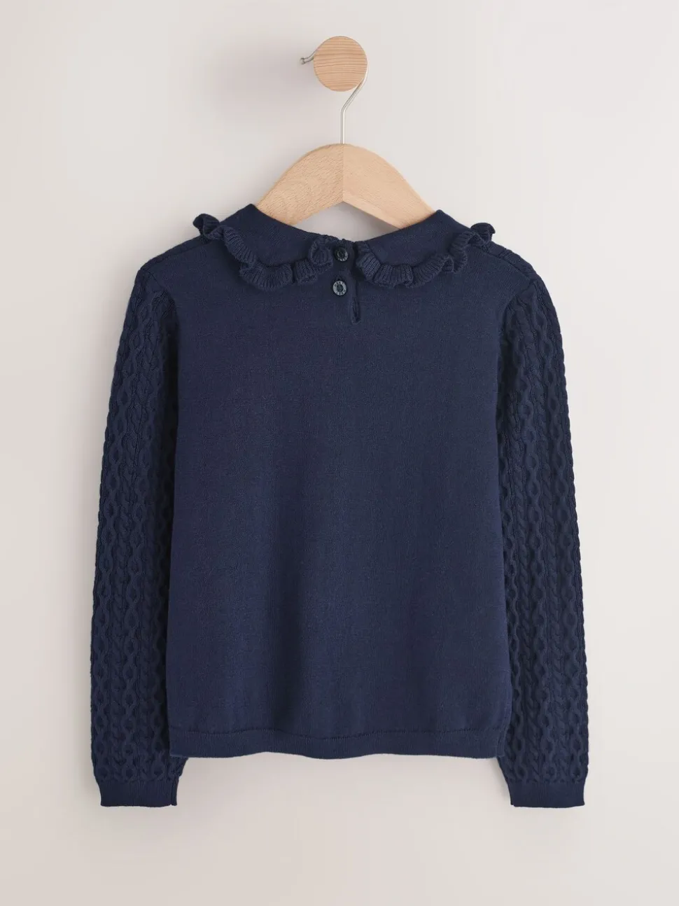 Navy Cotton Cashmere Blend Jumper (3mths-7yrs)
