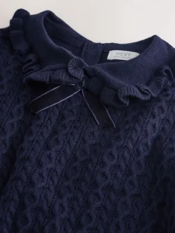 Navy Cotton Cashmere Blend Jumper (3mths-7yrs)