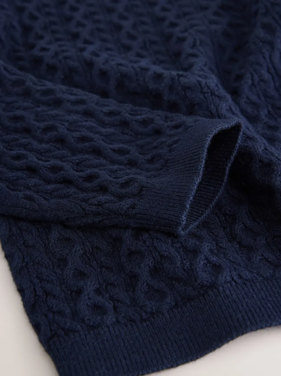 Navy Cotton Cashmere Blend Jumper (3mths-7yrs)