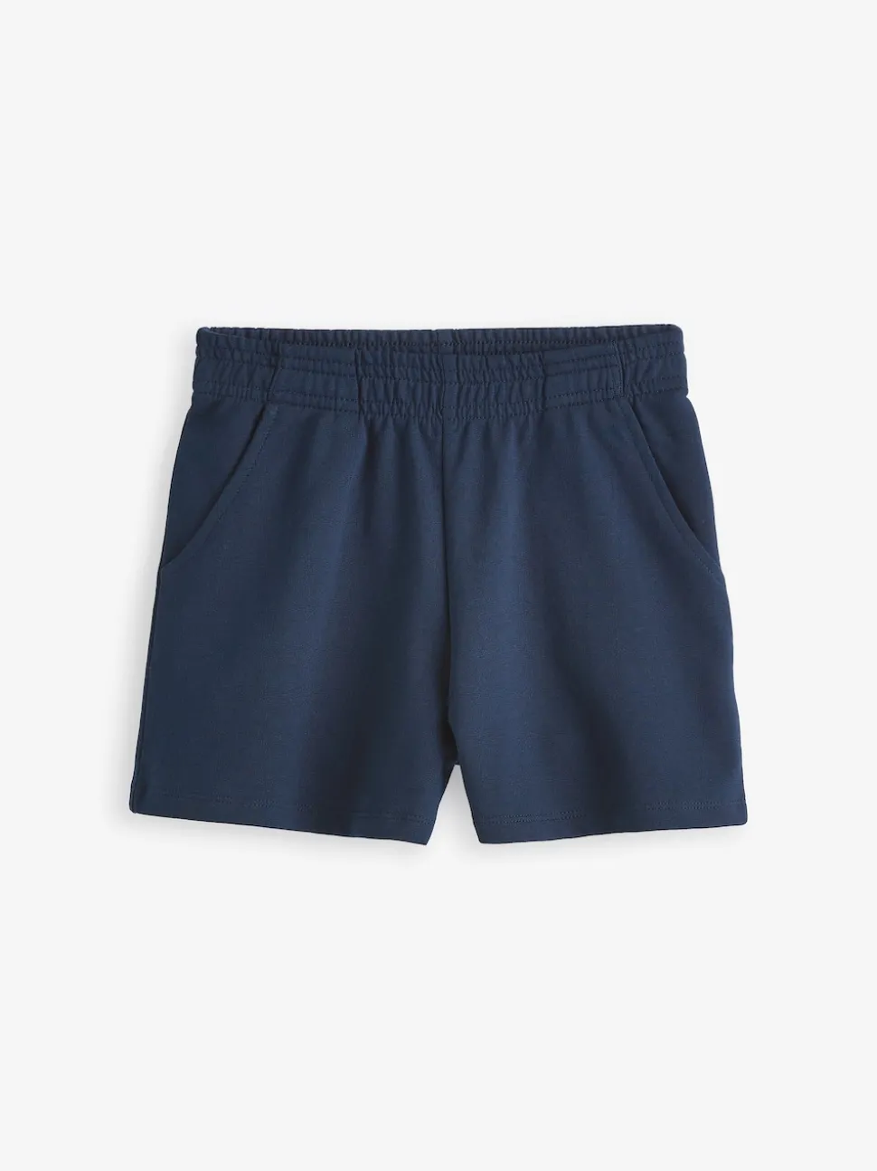 Navy 100% Cotton Drawstring Sports Shorts (3-16yrs)