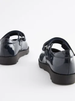 Navy Patent Junior School Mary Jane Shoes