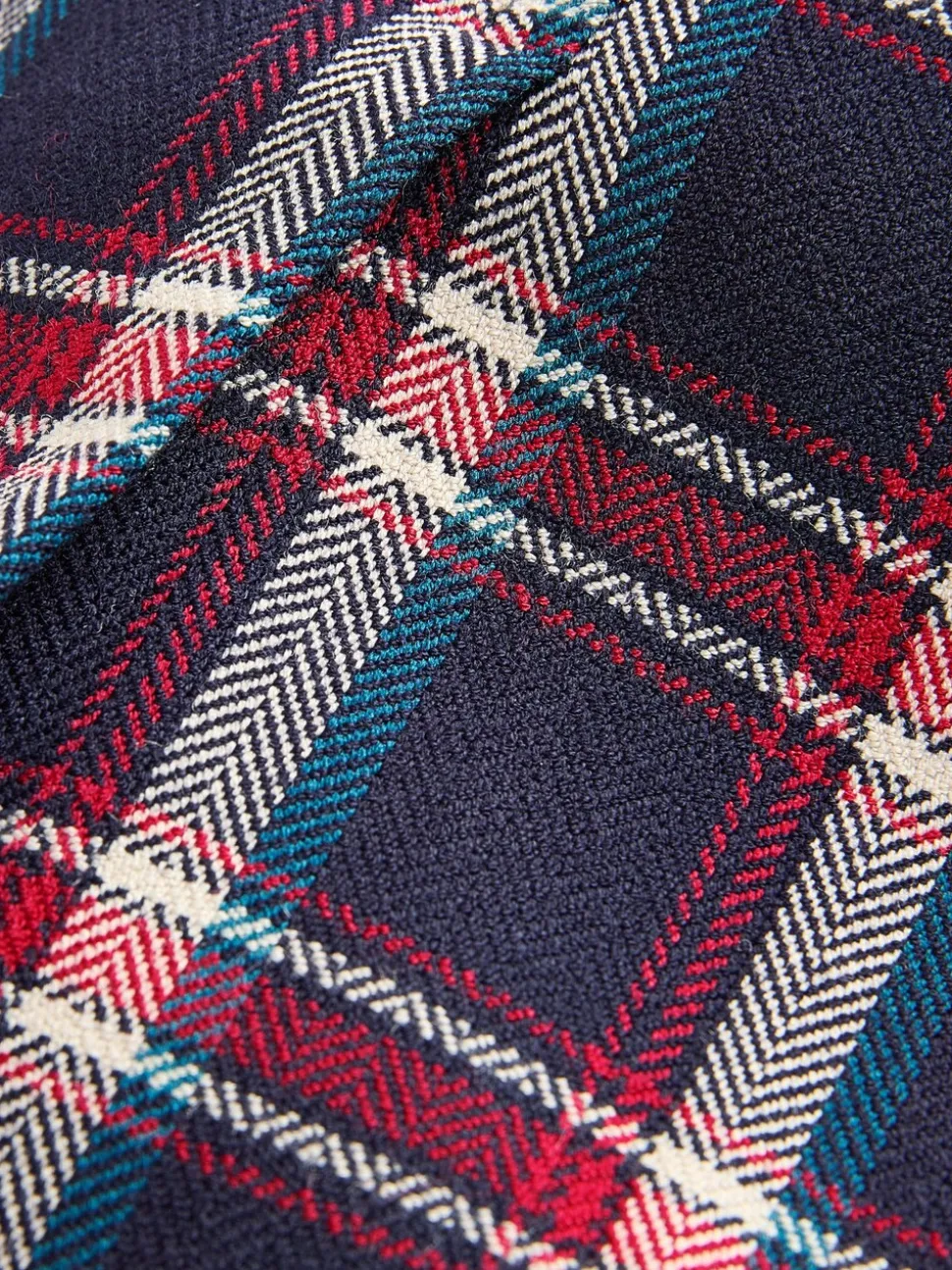 Navy Pleated Check Skirt (3-16yrs)