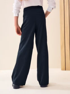 Navy Regular Length Senior Wide Leg School Trousers (9-18yrs)
