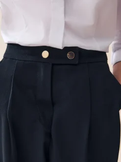 Navy Regular Length Senior Wide Leg School Trousers (9-18yrs)