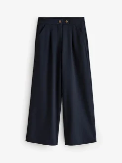 Navy Regular Length Senior Wide Leg School Trousers (9-18yrs)