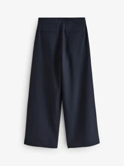 Navy Regular Length Senior Wide Leg School Trousers (9-18yrs)