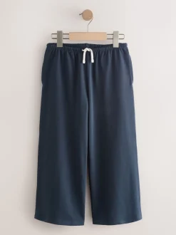 Navy Wide Leg Trousers (3-16yrs)