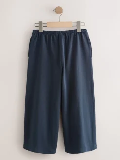 Navy Wide Leg Trousers (3-16yrs)