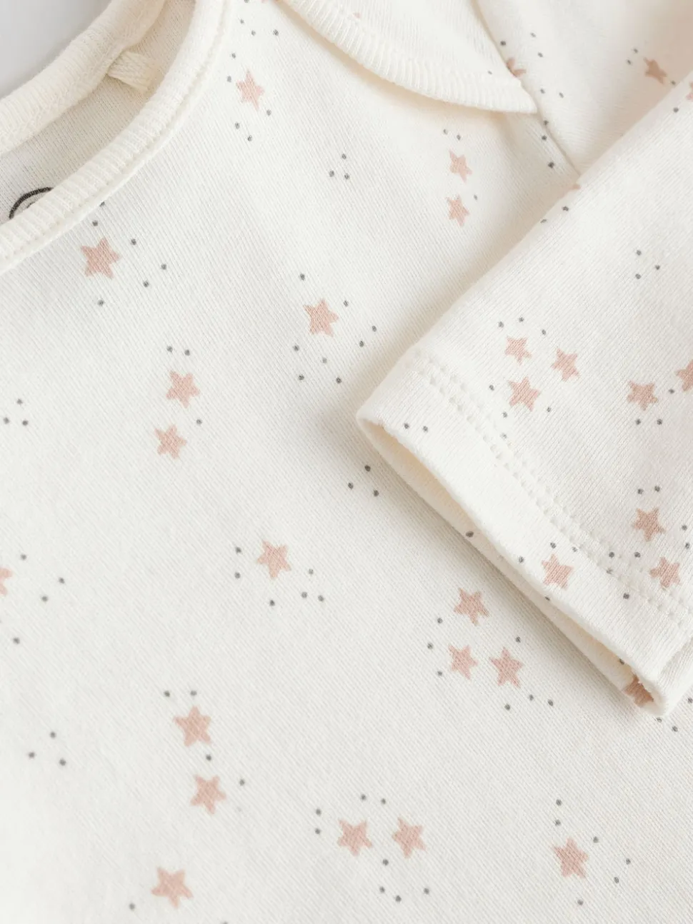 Neutral 100% Cotton Long Sleeve Baby Bodysuits 5 Pack