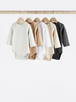 Neutral Baby Essential Long Sleeve Bodysuits 5 Pack